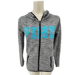 Victoria Secret PINK Full Zip‎ Hooded Sweatshirt Small